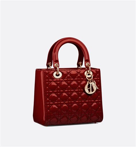 lady dior bag cherry red